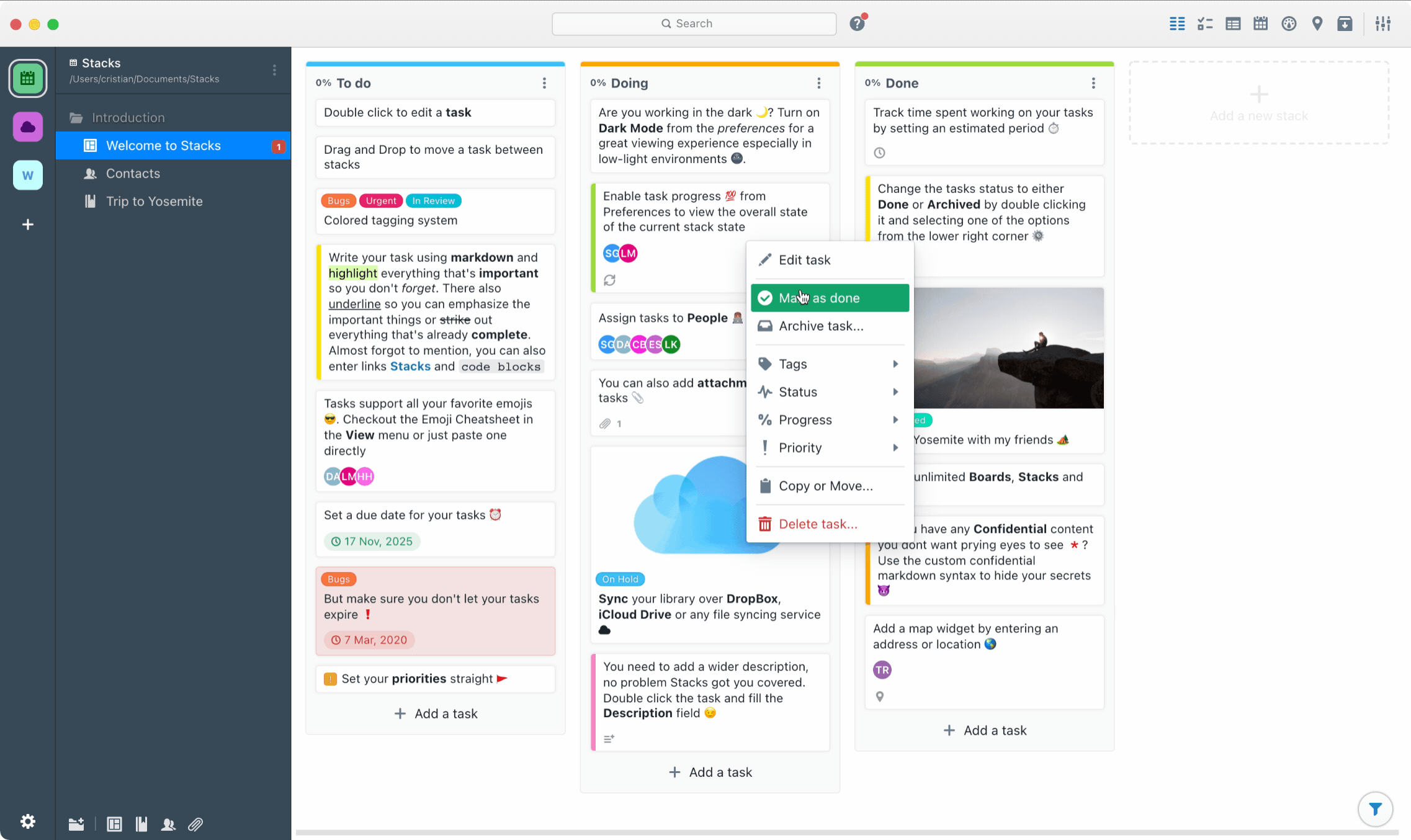 Recurring tasks in action